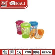 Panier de basket(57L)/blanchisserie blanchisserie plastique Popular & bonne qualité avec couvercle